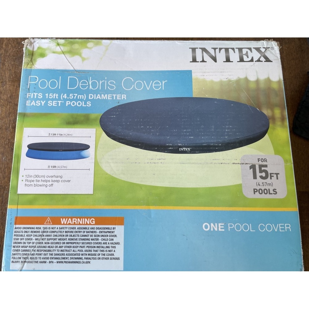 Intex 28023E 15 foot Easy Set Pool Cover Round Above Ground